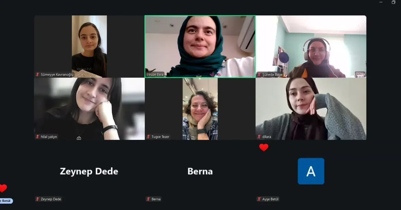 Çevrim içi ekip toplantısı: video konferans ızgarası