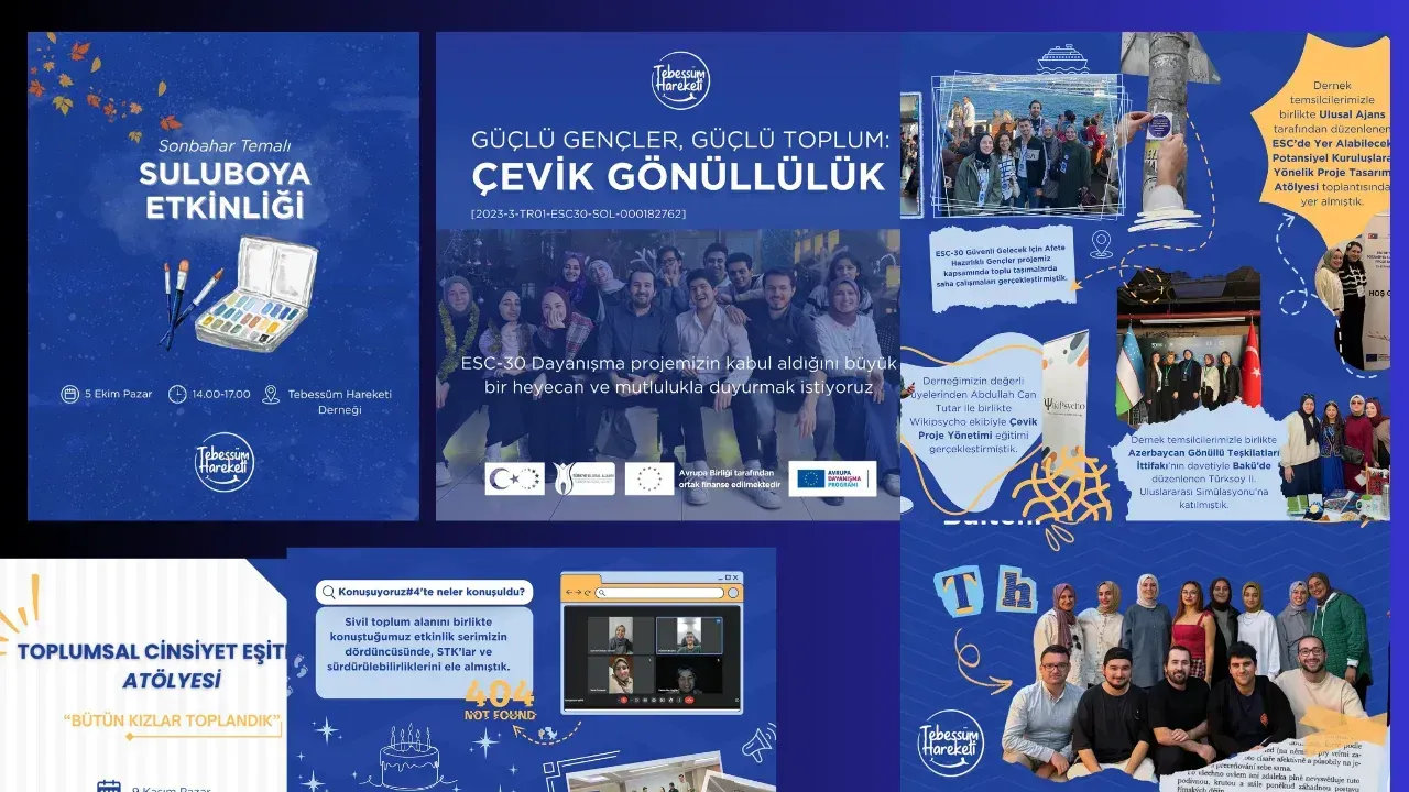 Sosyal medya afiş ve gönderi tasarımlarından kolaj