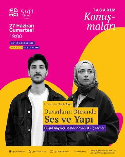 Tasarım konuşmaları için hazırlanmış afiş/kapak
